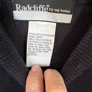 Radcliffe by Sag Harbor Navy Blue Sweater